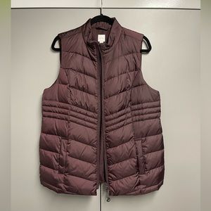 J. Jill down vest purple Petite L